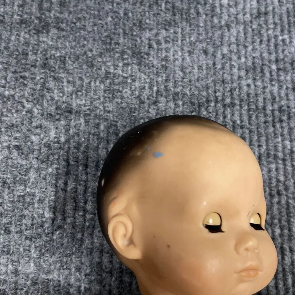 American Girl Bitty Baby Doll 16” Soft Body Vinyl Limbs Brown Eyes Hair VTG READ